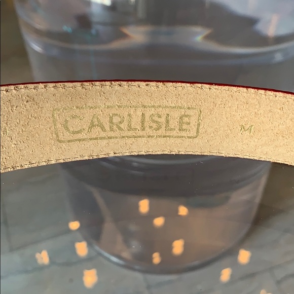 Carlisle Women’s belt sz M snake Embossed Leather main image 8